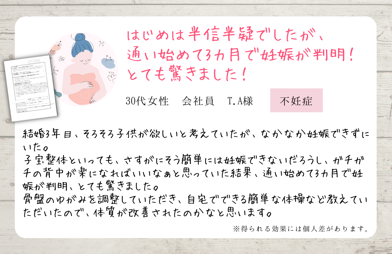 西船橋の整体院　お客様